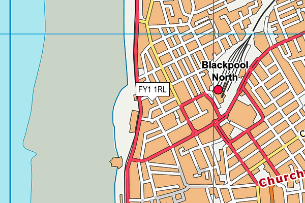 FY1 1RL map - OS VectorMap District (Ordnance Survey)