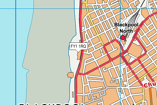 FY1 1RQ map - OS VectorMap District (Ordnance Survey)