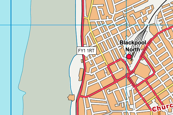 FY1 1RT map - OS VectorMap District (Ordnance Survey)