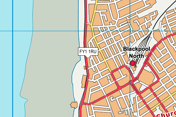 FY1 1RU map - OS VectorMap District (Ordnance Survey)