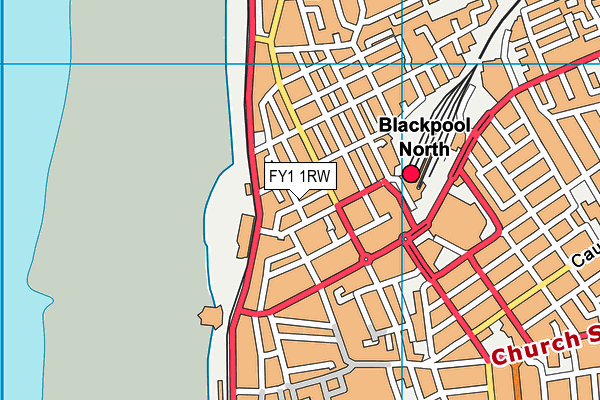 FY1 1RW map - OS VectorMap District (Ordnance Survey)