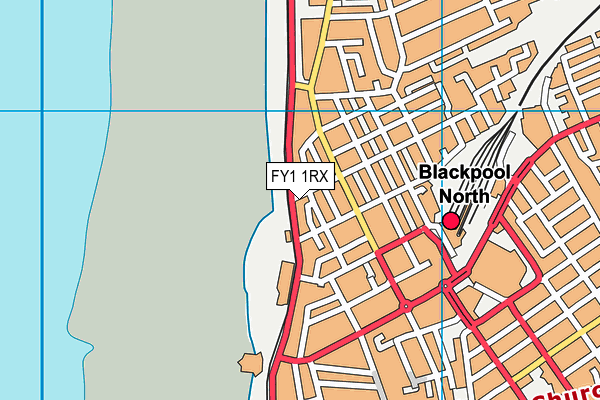 FY1 1RX map - OS VectorMap District (Ordnance Survey)