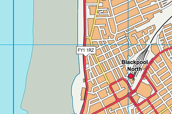 FY1 1RZ map - OS VectorMap District (Ordnance Survey)