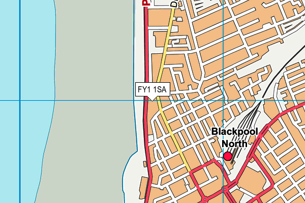 FY1 1SA map - OS VectorMap District (Ordnance Survey)