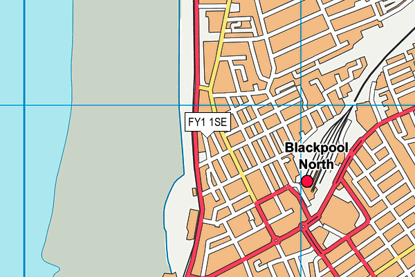 FY1 1SE map - OS VectorMap District (Ordnance Survey)