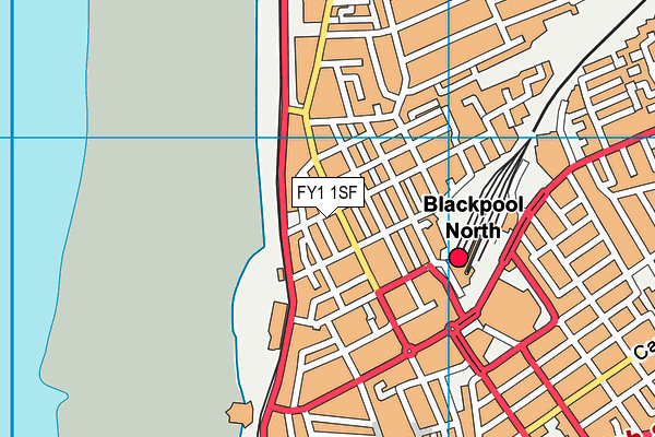 FY1 1SF map - OS VectorMap District (Ordnance Survey)