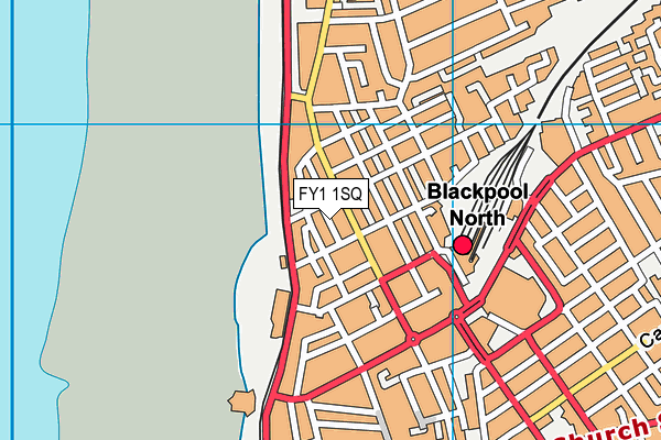 FY1 1SQ map - OS VectorMap District (Ordnance Survey)