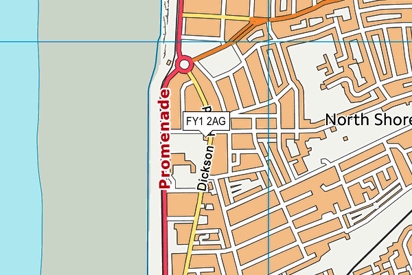 FY1 2AG map - OS VectorMap District (Ordnance Survey)