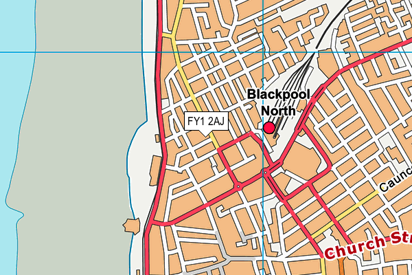 FY1 2AJ map - OS VectorMap District (Ordnance Survey)