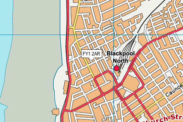 FY1 2AR map - OS VectorMap District (Ordnance Survey)