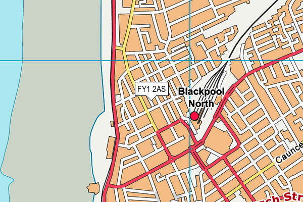 FY1 2AS map - OS VectorMap District (Ordnance Survey)