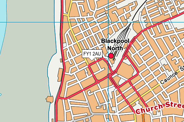 FY1 2AU map - OS VectorMap District (Ordnance Survey)