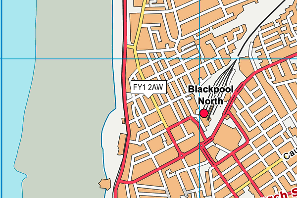 FY1 2AW map - OS VectorMap District (Ordnance Survey)