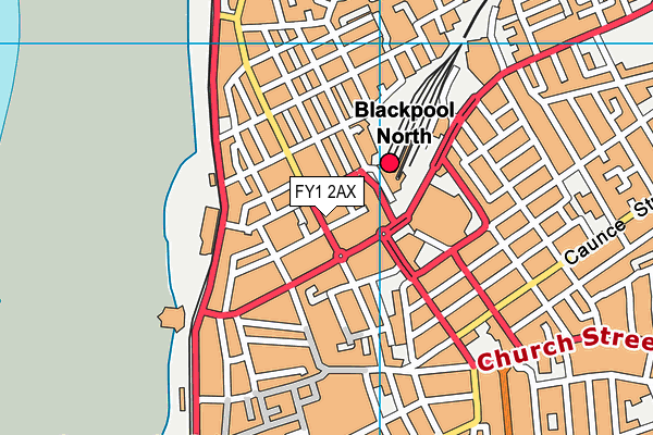 FY1 2AX map - OS VectorMap District (Ordnance Survey)