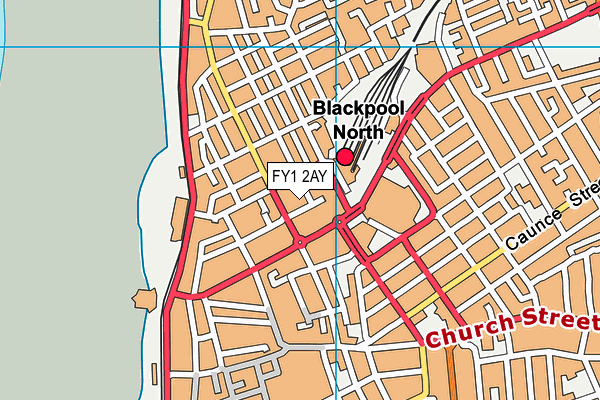 FY1 2AY map - OS VectorMap District (Ordnance Survey)