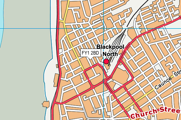 FY1 2BD map - OS VectorMap District (Ordnance Survey)