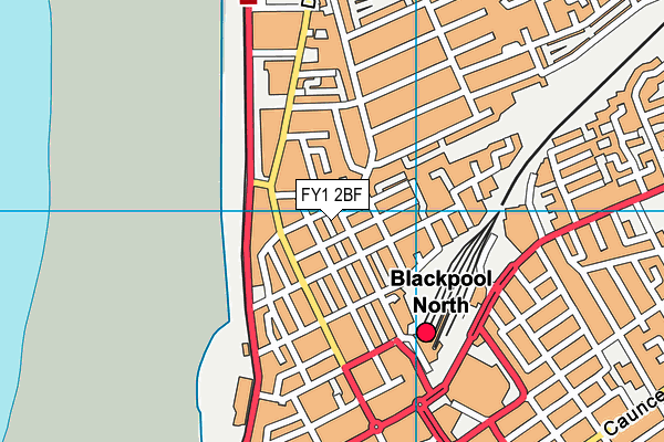 FY1 2BF map - OS VectorMap District (Ordnance Survey)