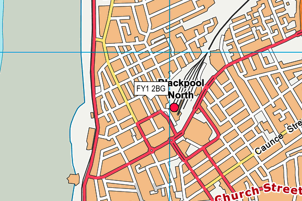 FY1 2BG map - OS VectorMap District (Ordnance Survey)