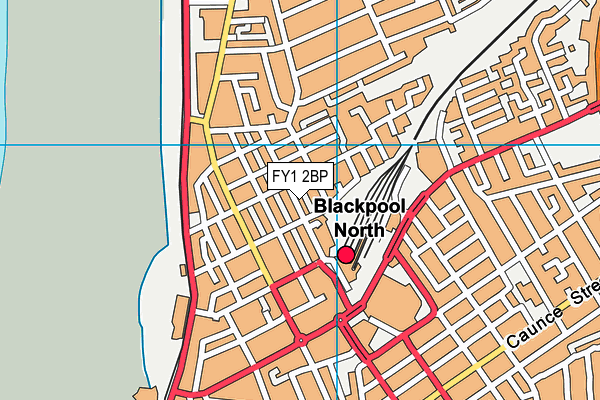 FY1 2BP map - OS VectorMap District (Ordnance Survey)