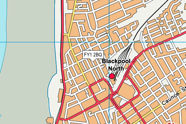 FY1 2BQ map - OS VectorMap District (Ordnance Survey)