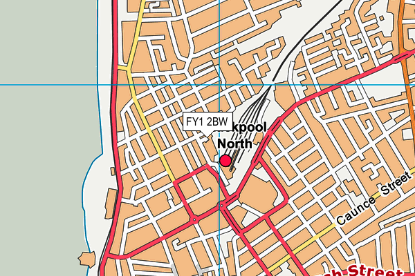 FY1 2BW map - OS VectorMap District (Ordnance Survey)