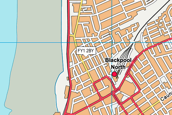 FY1 2BY map - OS VectorMap District (Ordnance Survey)