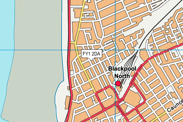 FY1 2DA map - OS VectorMap District (Ordnance Survey)