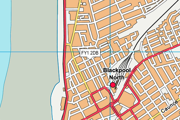 FY1 2DB map - OS VectorMap District (Ordnance Survey)