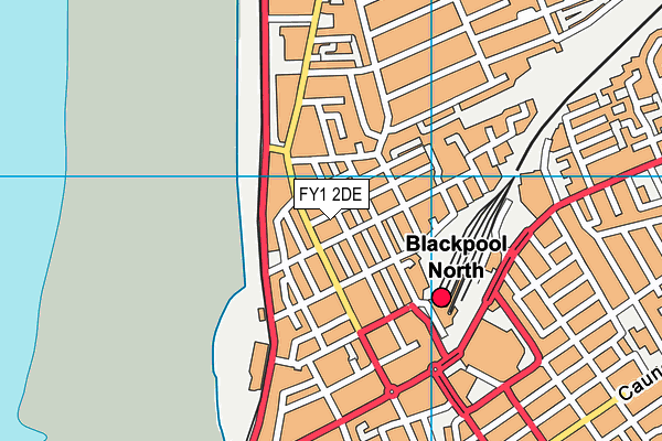 FY1 2DE map - OS VectorMap District (Ordnance Survey)