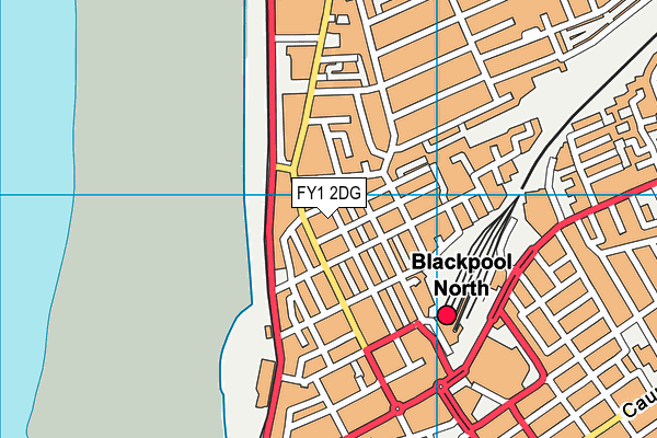 FY1 2DG map - OS VectorMap District (Ordnance Survey)