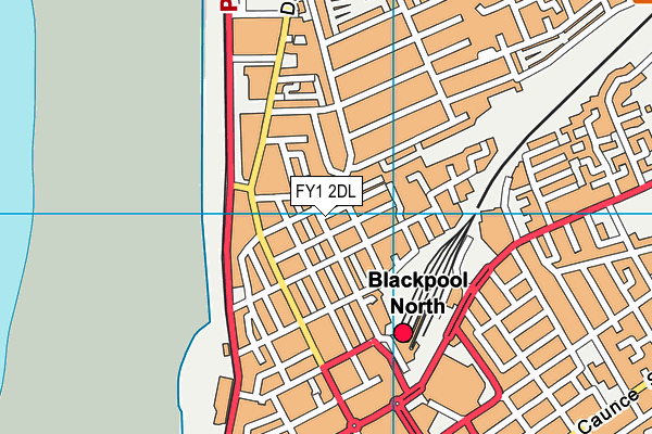 FY1 2DL map - OS VectorMap District (Ordnance Survey)