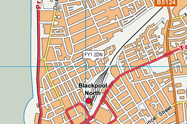 FY1 2DN map - OS VectorMap District (Ordnance Survey)