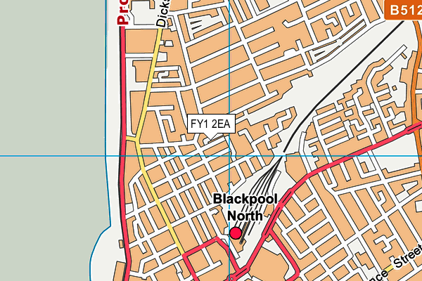 FY1 2EA map - OS VectorMap District (Ordnance Survey)