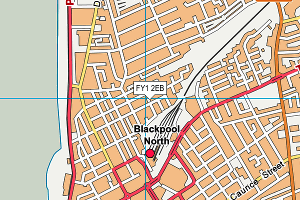 FY1 2EB map - OS VectorMap District (Ordnance Survey)