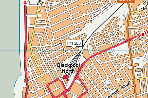 FY1 2EG map - OS VectorMap District (Ordnance Survey)