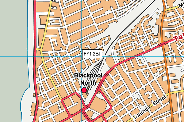 FY1 2EJ map - OS VectorMap District (Ordnance Survey)