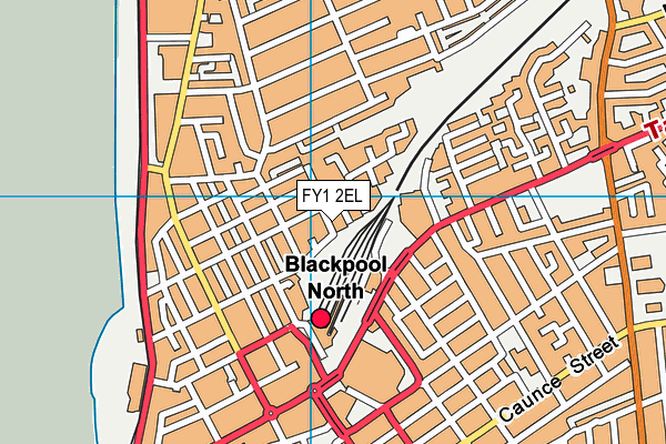 FY1 2EL map - OS VectorMap District (Ordnance Survey)