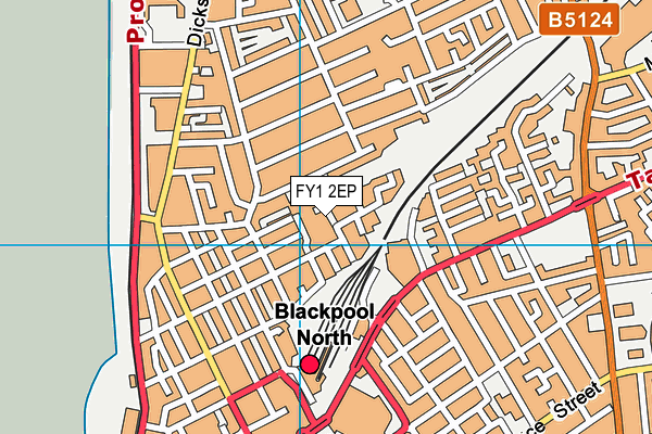 FY1 2EP map - OS VectorMap District (Ordnance Survey)