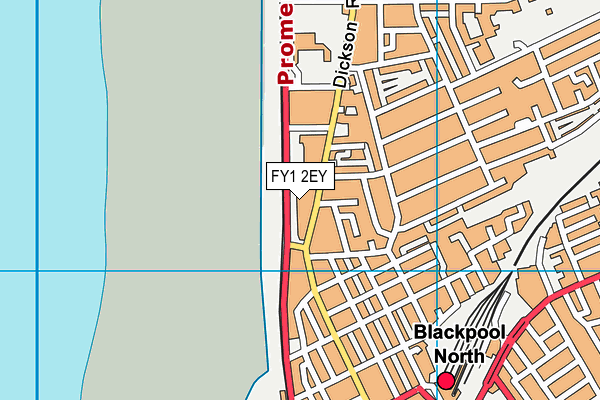 FY1 2EY map - OS VectorMap District (Ordnance Survey)