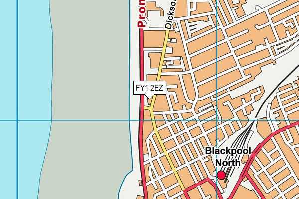 FY1 2EZ map - OS VectorMap District (Ordnance Survey)