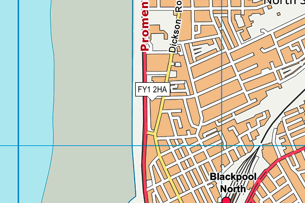 FY1 2HA map - OS VectorMap District (Ordnance Survey)