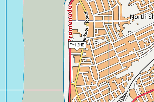 FY1 2HE map - OS VectorMap District (Ordnance Survey)