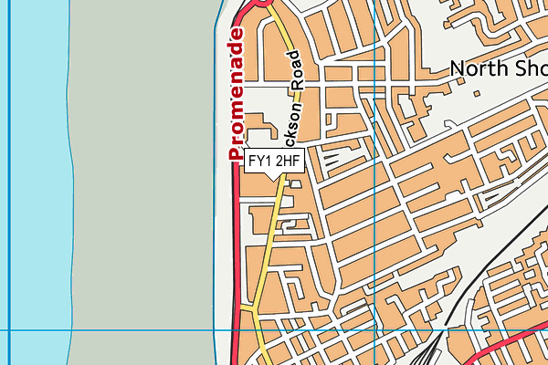 FY1 2HF map - OS VectorMap District (Ordnance Survey)