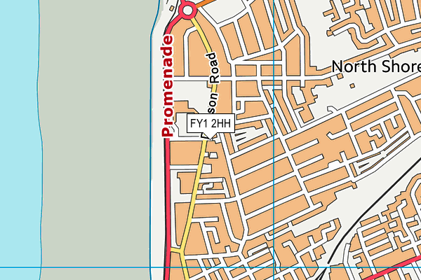 FY1 2HH map - OS VectorMap District (Ordnance Survey)