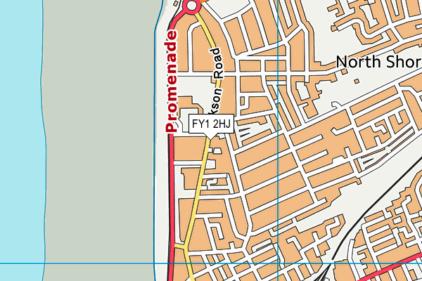 FY1 2HJ map - OS VectorMap District (Ordnance Survey)