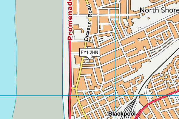 FY1 2HN map - OS VectorMap District (Ordnance Survey)