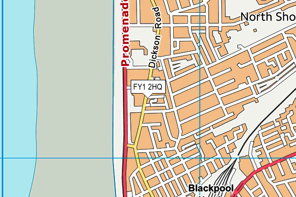 FY1 2HQ map - OS VectorMap District (Ordnance Survey)
