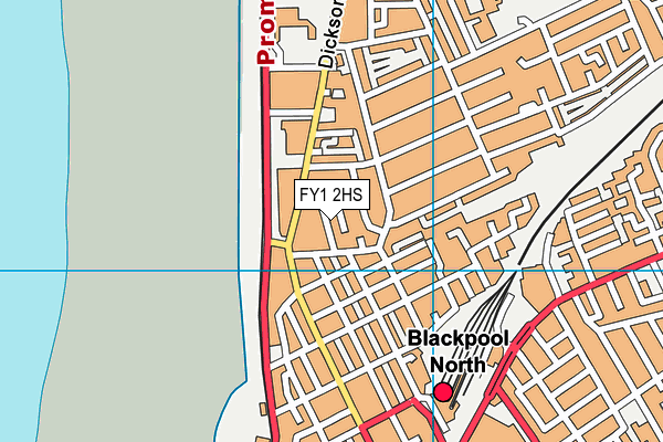 FY1 2HS map - OS VectorMap District (Ordnance Survey)