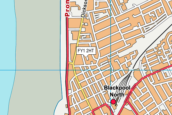 FY1 2HT map - OS VectorMap District (Ordnance Survey)