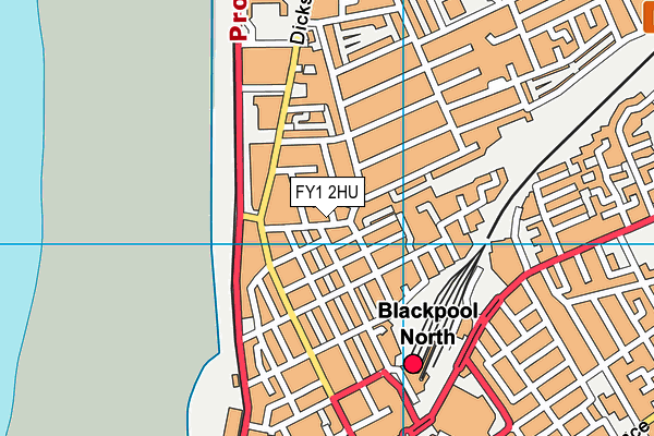 Map of FIREAWAY (BLACKPOOL) LTD at district scale